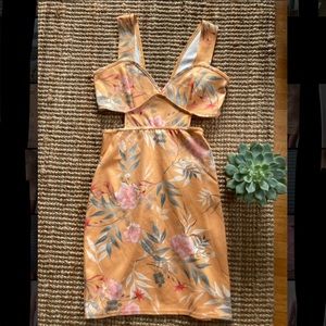 New Tropical cut out dress